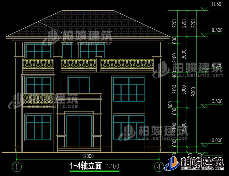 正立面图