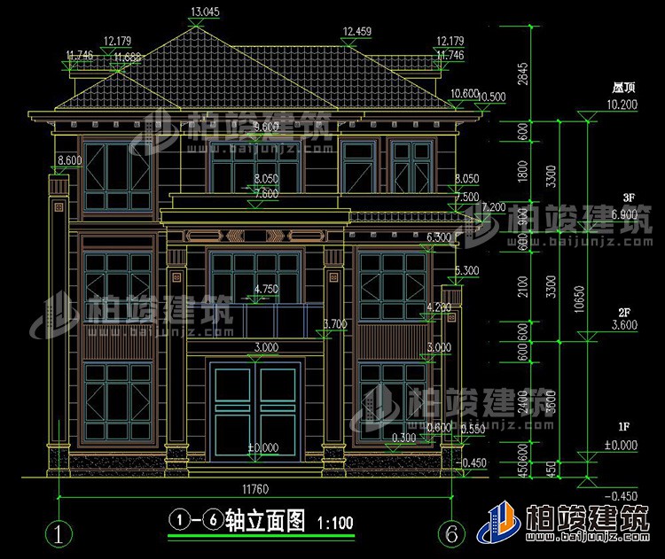 正立面图